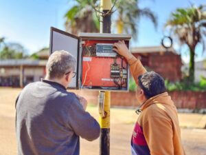 La Municipalidad de Santo Tomé inició los trabajos de optimización de la red de semáforos sobre calle San Martín