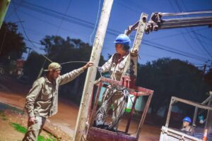 Santo Tomé suma nueva iluminación LED y avanza con obras de infraestructura en el barrio Colón.